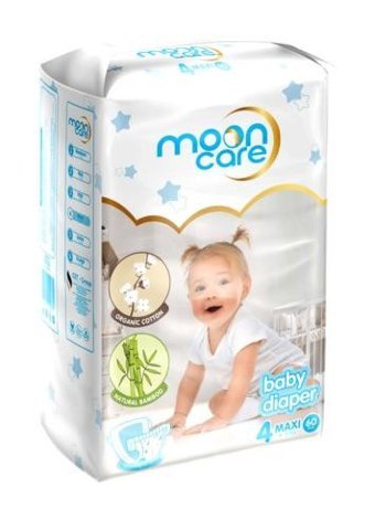 Mooncare 4 Numara Bantlı Bebek Bezi 60'lı