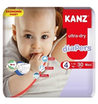 Kanz 1 Numara Bantlı Bebek Bezi 30'lu