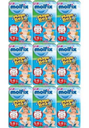 Molfix 5 - 6 Numara Mayo Bebek Bezi 9x10'lu