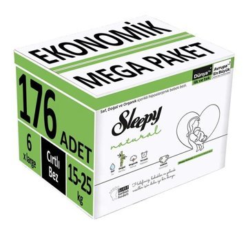 Sleepy Natural 6 Numara Bantlı Bebek Bezi 2x88'li