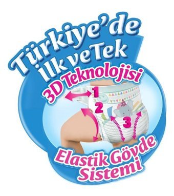 Molfix 5 Numara Bantlı Bebek Bezi 132'li