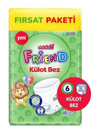 Goon 6 Numara Külot Bebek Bezi 120'li