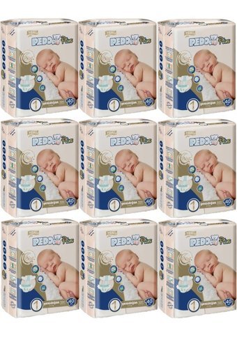Pedo 1 Numara Bantlı Bebek Bezi 9x40'lı