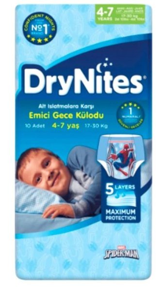Drynites 4+ Numara Külot Bebek Bezi 10'lu