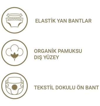 Pedo 3 Numara Bantlı Bebek Bezi 6x34'lü