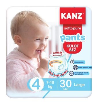 Kanz 4 Numara Külot Bebek Bezi 30'lu