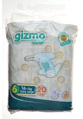Gizmo Baby 6 Numara Bantlı Bebek Bezi 20'li
