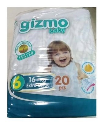 Gizmo Baby 6 Numara Bantlı Bebek Bezi 20'li