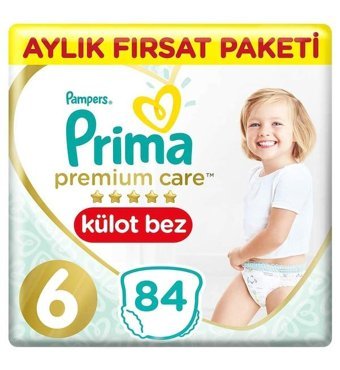 Prima Premium Care 6 Numara Külot Bebek Bezi 84'lü