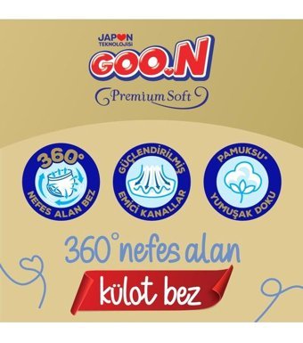 Goon Premium Soft 7 Numara Külot Bebek Bezi 42'li