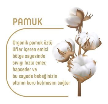 Pure Baby Organik 1 Numara Organik Bantlı Bebek Bezi 2x64'lü