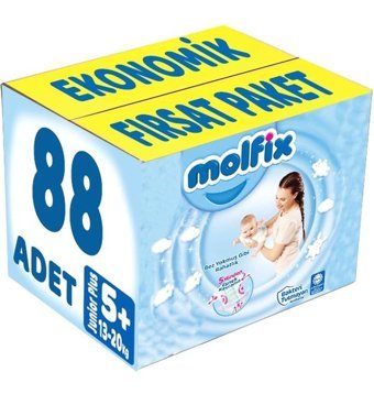 Molfix 5 Numara Bantlı Bebek Bezi 88'li