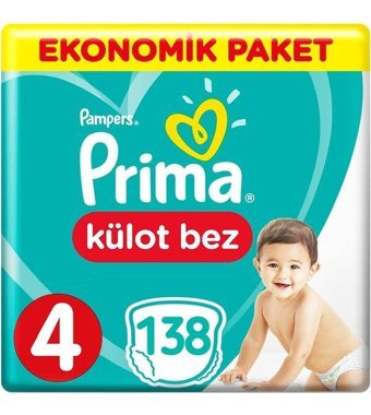 Prima 4 Numara Külot Bebek Bezi 3x46'lı