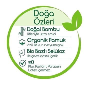 Bebem Natural 5 Numara Bantlı Bebek Bezi 4x80'li