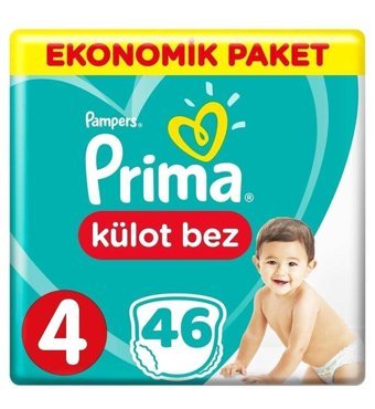 Prima 4 Numara Külot Bebek Bezi 46'lı