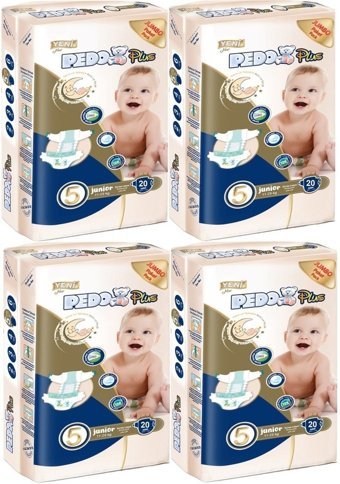 Pedo 5 Numara Bantlı Bebek Bezi 80'li