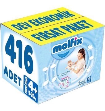 Molfix 4 Numara Bantlı Bebek Bezi 416'lı