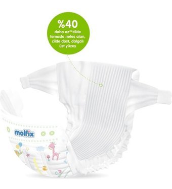 Molfix Pure Soft 6 Numara Bantlı Bebek Bezi 4x54'lü
