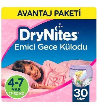 Huggies Dry Nites 4+ Numara Külot Bebek Bezi 30'lu
