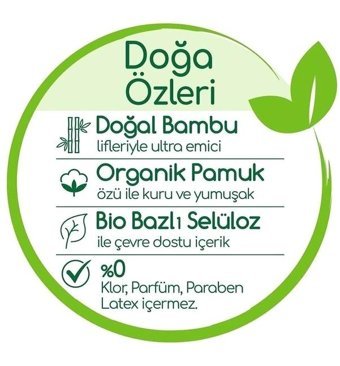 Bebem Natural 1 Numara Bantlı Bebek Bezi 192'li