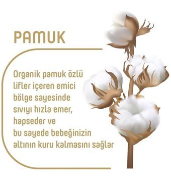 Sleepy Organik 3 Numara Organik Bantlı Bebek Bezi 56'lı