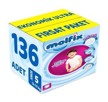Molfix 5 Numara Külot Bebek Bezi 136'lı