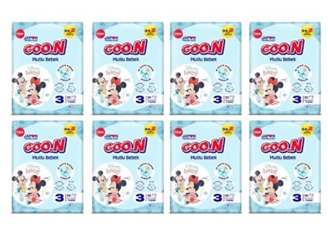 Goon Mutlu Bebek 3 Numara Bantlı Bebek Bezi 8x36'lı