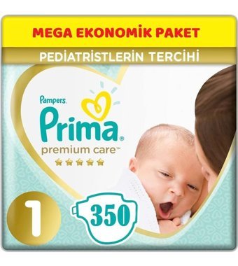 Prima Premium Care 1 Numara Bantlı Bebek Bezi 5x70'li