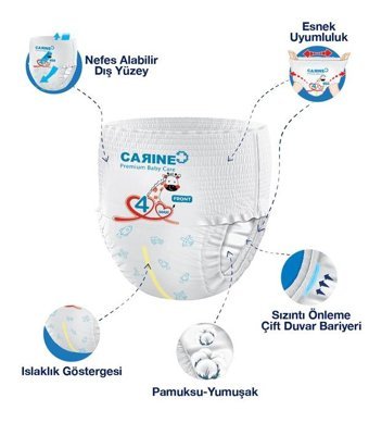 Carine Active 5 Numara Külot Bebek Bezi 2x28'li
