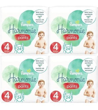 Prima Pampers Harmonie 4 Numara Külot Bebek Bezi 4x24'lü