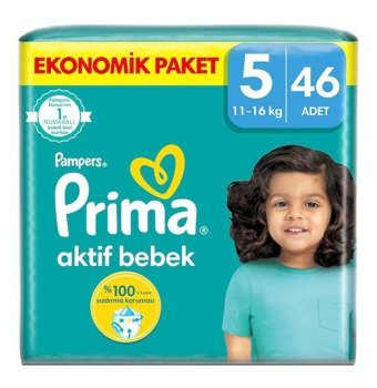 Prima 5 Numara Bantlı Bebek Bezi 46'lı