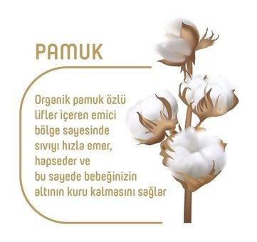 Pure Baby Organic 4 Numara Organik Bantlı Bebek Bezi 104'lü