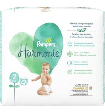 Prima Pampers Harmonie 2 Numara Bantlı Bebek Bezi 3x24'lü