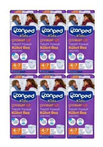 Canped Kids 4+ Numara Külot Bebek Bezi 6x9'lu