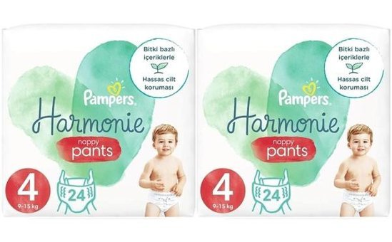 Prima Pampers Harmonie 4 Numara Külot Bebek Bezi 2x24'lü