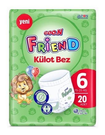 Goon 6 Numara Külot Bebek Bezi 20'li