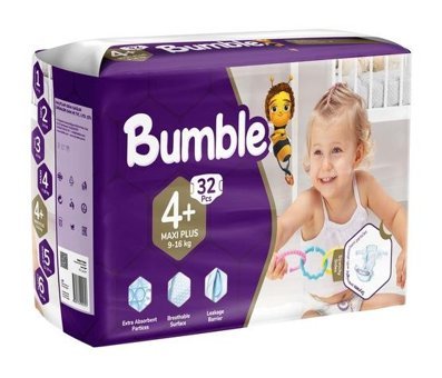 Bumble 4 Numara Bantlı Bebek Bezi 32'li
