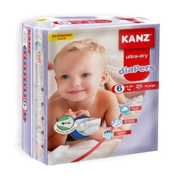 Kanz Diapers 6 Numara Bantlı Bebek Bezi 20'li