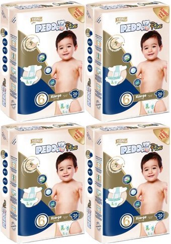 Pedo 6 Numara Bantlı Bebek Bezi 80'li