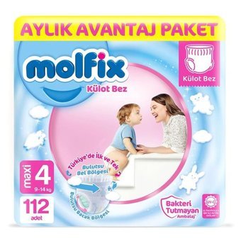 Molfix 4 Numara Külot Bebek Bezi 112'li