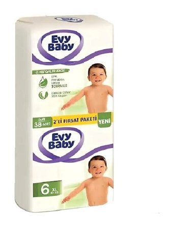 Evy Baby 6 Numara Bantlı Bebek Bezi 38'li
