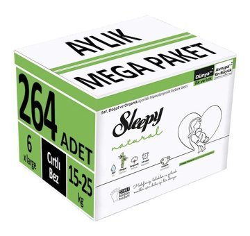 Sleepy Natural 6 Numara Bantlı Bebek Bezi 3x88'li