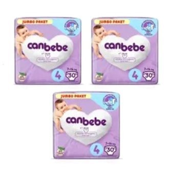Canbebe Comfort Dry 4 Numara Bantlı Bebek Bezi 30'lu