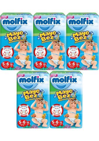 Molfix 5 - 6 Numara Mayo Bebek Bezi 5x10'lu