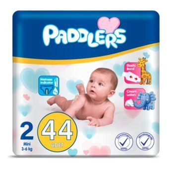 Paddlers 2 Numara Bantlı Bebek Bezi 44'lü