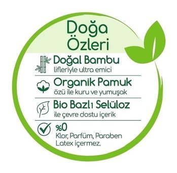 Bebem Natural 4 Numara Bantlı Bebek Bezi 3x104'lü