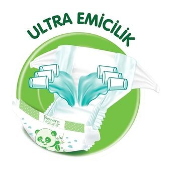 Bebem Natural 4 Numara Bantlı Bebek Bezi 180'li