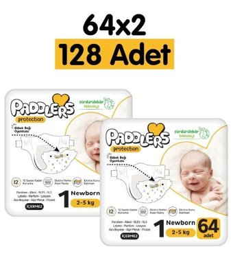 Paddlers Protection 1 Numara Bantlı Bebek Bezi 128'li