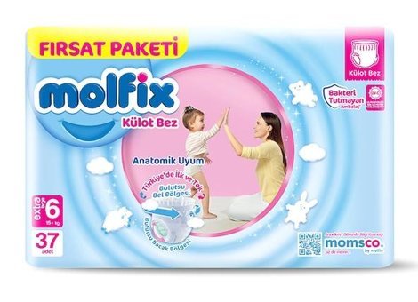 Molfix 6 Numara Külot Bebek Bezi 37'li