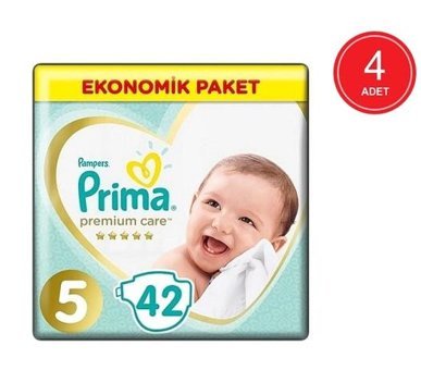 Prima Premium Care 5 Numara Bantlı Bebek Bezi 4x42'li